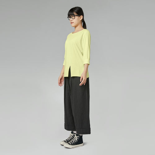 CAMISETA CON ABERTURA BLANCO