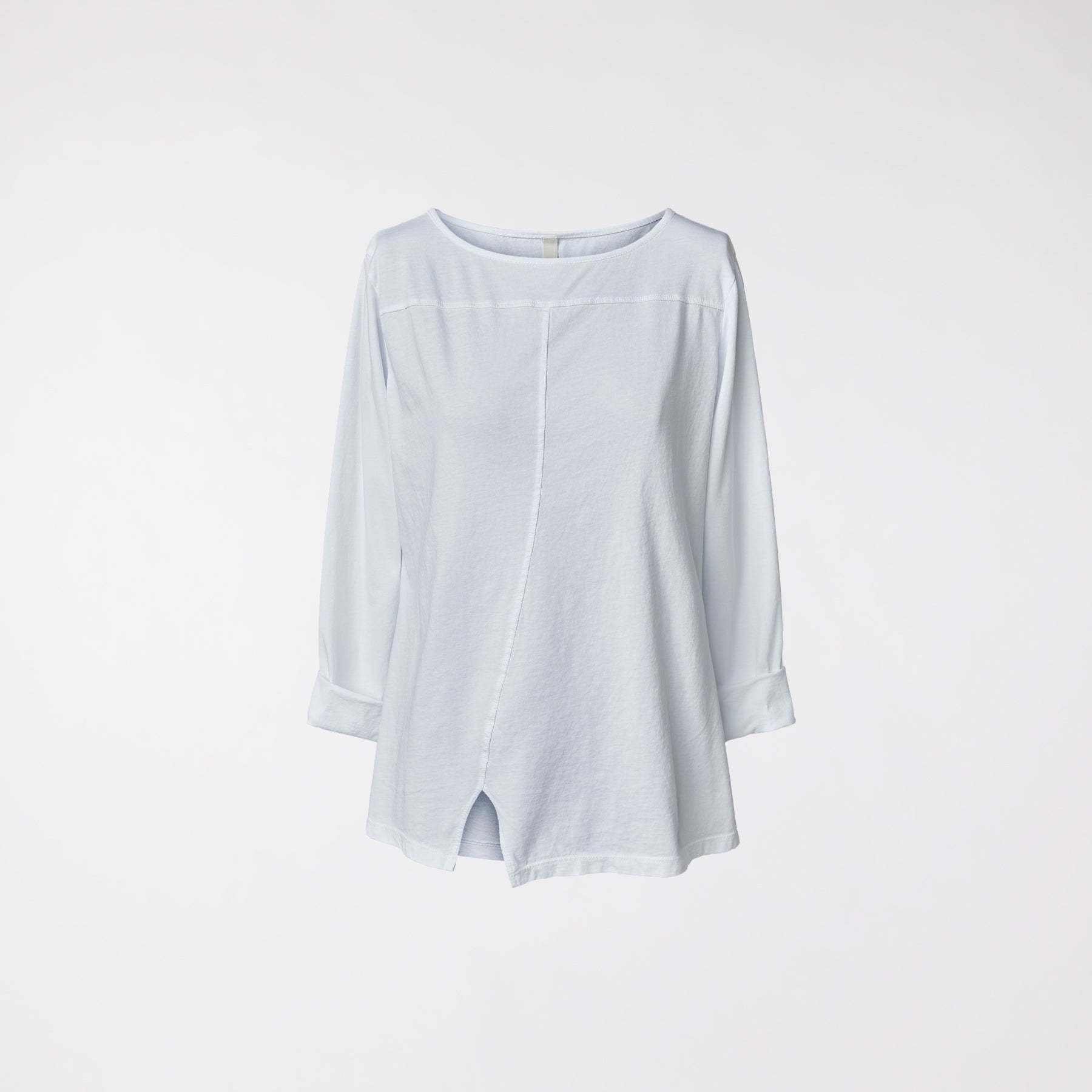 T-SHIRT EN COTON AVEC BANDE BLANCHE
