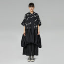 CAMICIA NERA CON DISEGNO IN RILIEVO