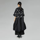 CAMICIA NERA CON DISEGNO IN RILIEVO