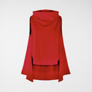 HIGH NECK STRETCH WAISTCOAT RED
