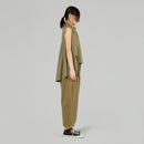 HIGH NECK STRETCH WAISTCOAT RED