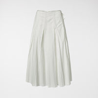 WRINKLED EFFECT SKIRT WITH WALLET CLOSURE