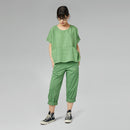 SPODNIE REGULAR FIT Z BAWEŁNY W KOLORZE CZARNYM