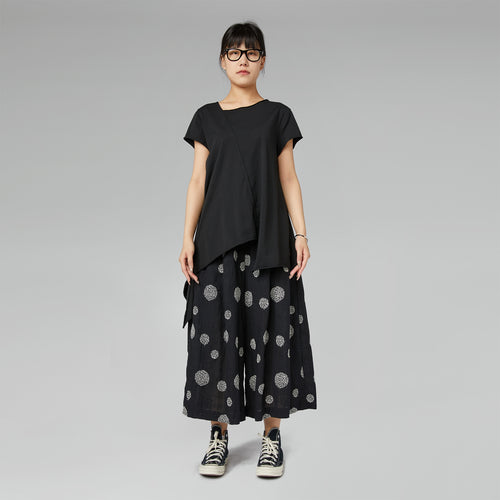 ASYMMETRIC T-SHIRT BLACK