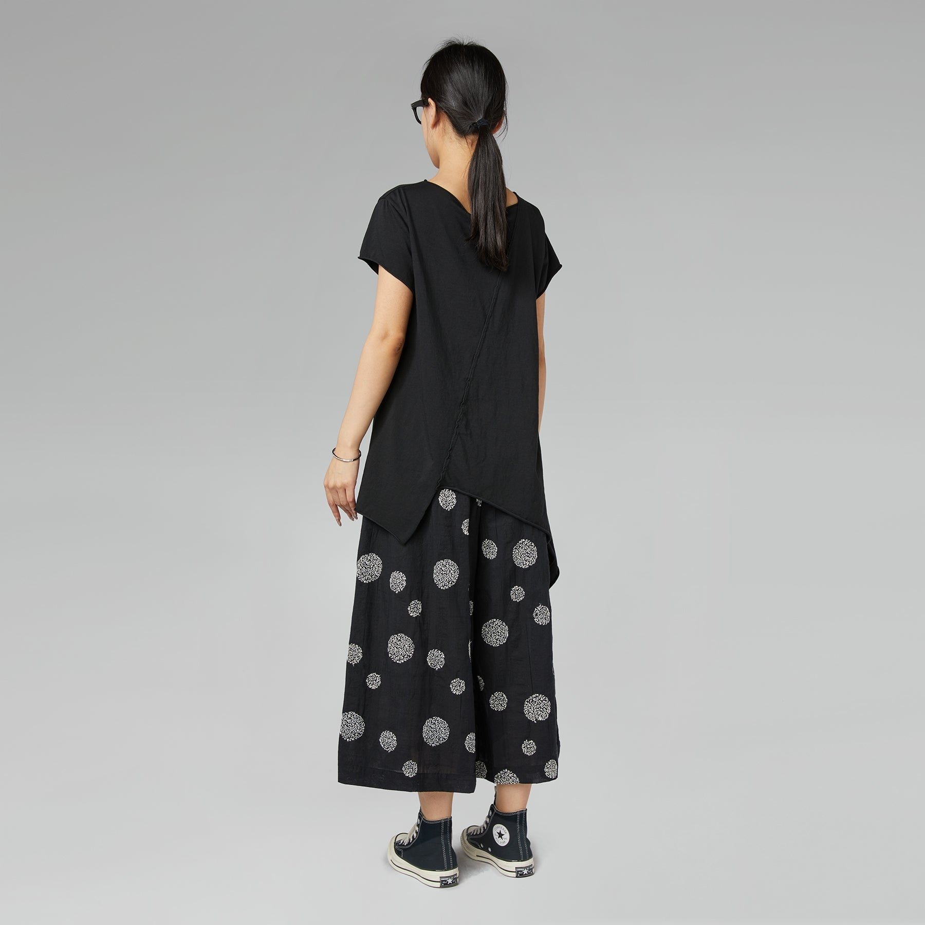 T-SHIRT ASIMMETRICA BIANCA