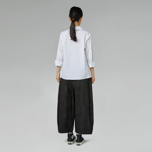 CAMICIA CON MEZZO COLLO NERA