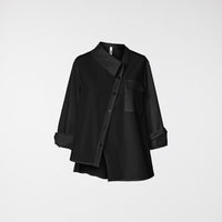 CAMICIA CON MEZZO COLLO NERA