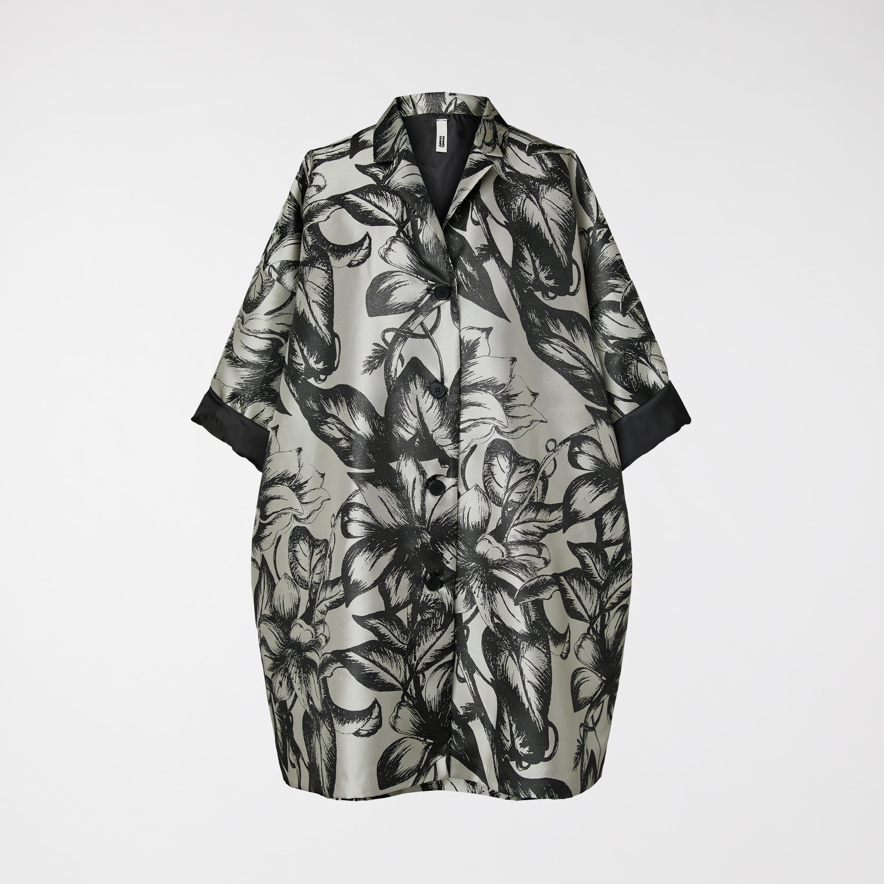 GIACCA KIMONO PERLATA CON FIORI