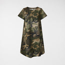 ROBE MIDI EN COTON À IMPRIMÉ MILITAIRE