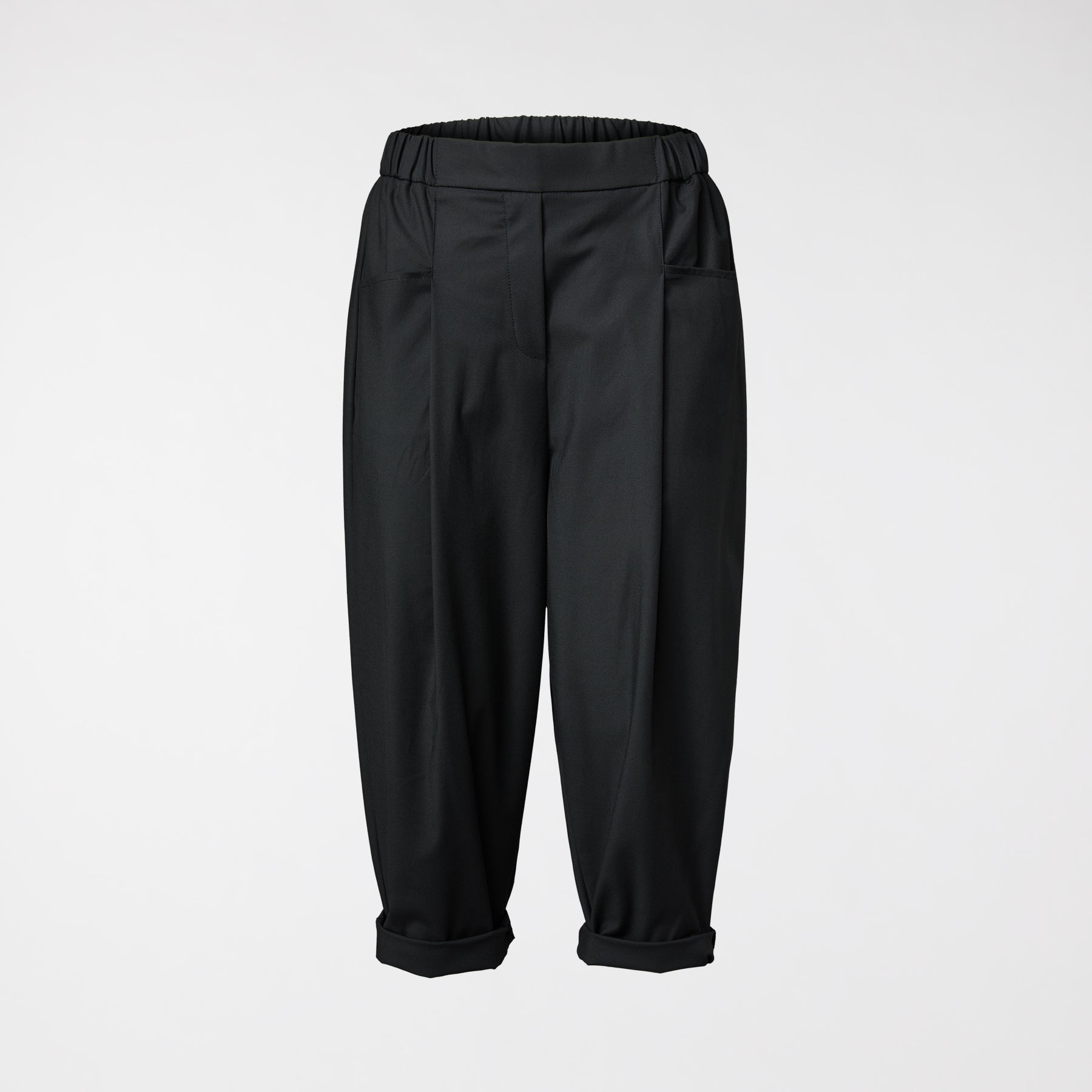 PANTALON AMPLES NOIR AVEC POCHES AVANT