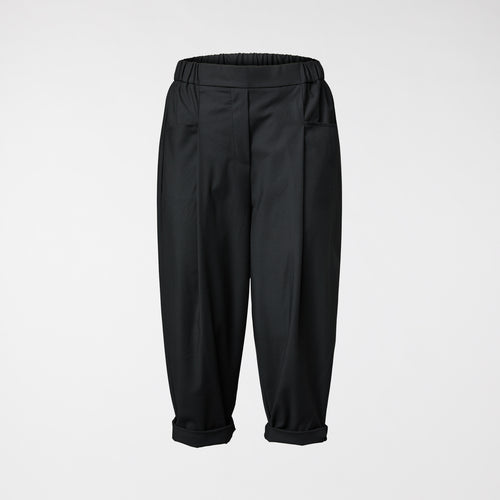 PANTALON AMPLES NOIR AVEC POCHES AVANT