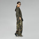 SPODNIE BAWEŁNIANE Z WZOREM WOJSKOWYM