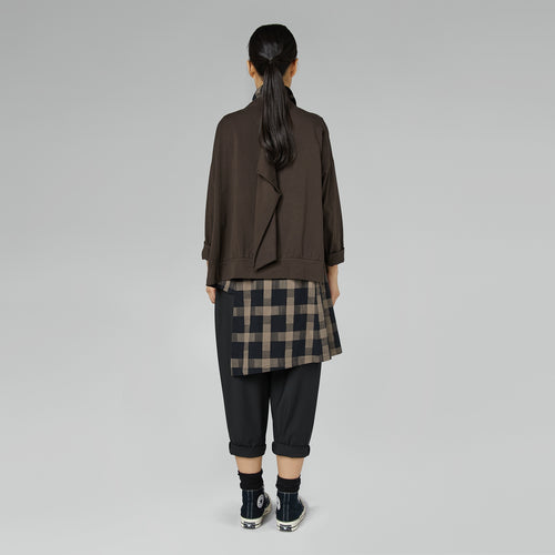 LOOSE TROUSERS WITH FRONT POCKETS GREY