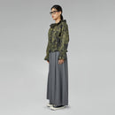 BLUSA STAMPATA CON VOLANT