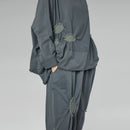 ASYMMETRIC BUBBLE SWEATSHIRT GRAY