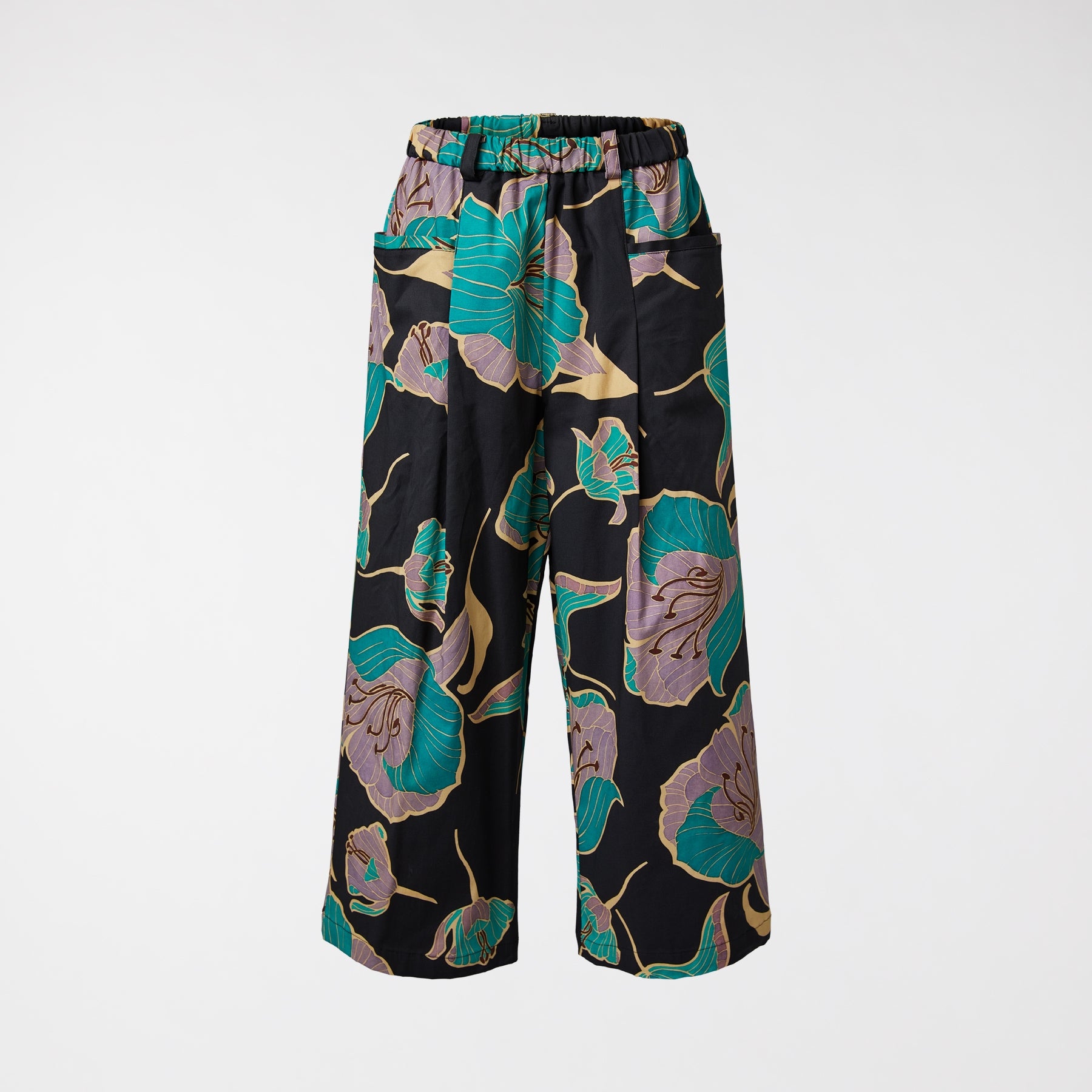 PANTALONES CON ESTAMPADO DE FLORES