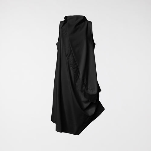 MILANO STITCH SLEEVELESS DRESS BLACK