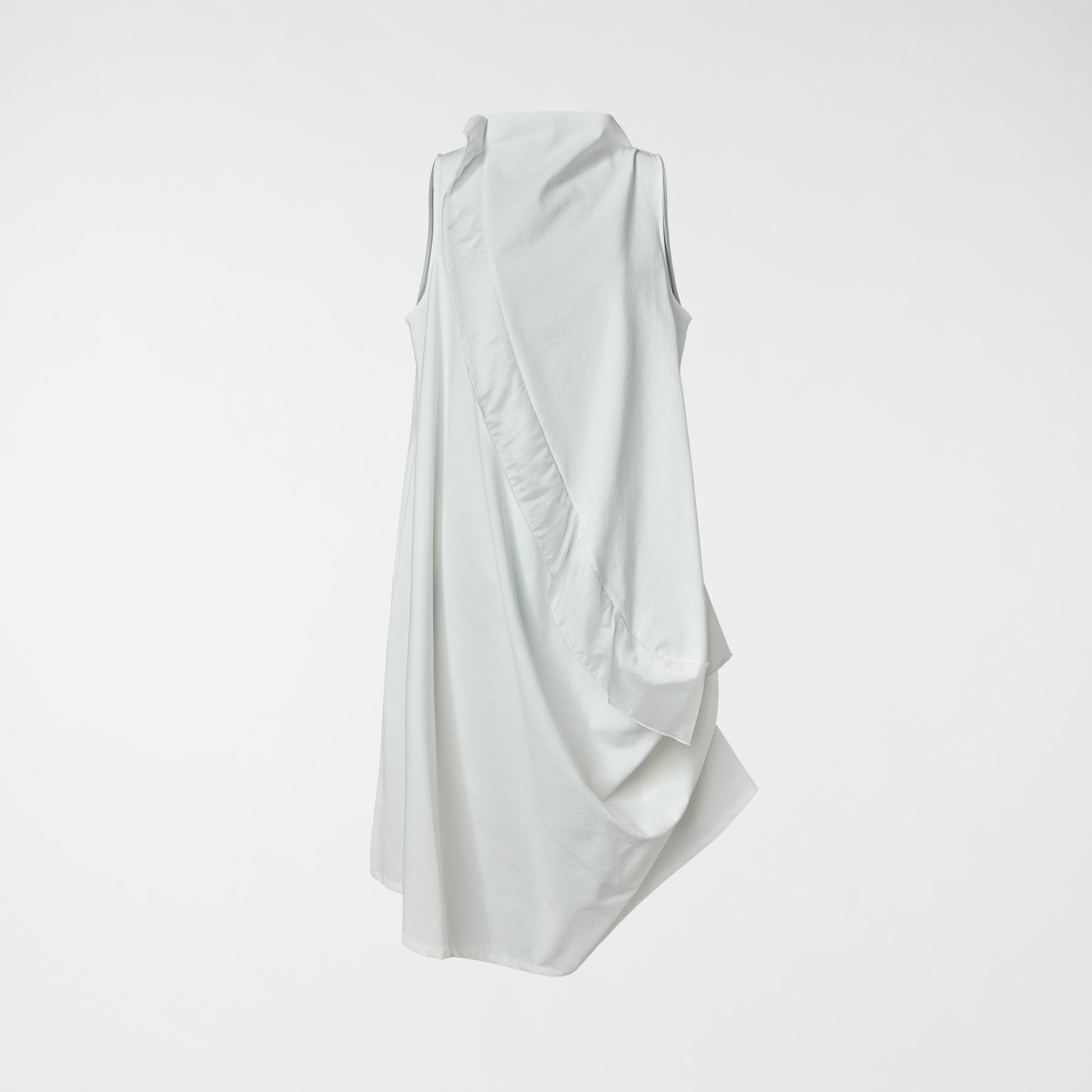 MILANO STITCH SLEEVELESS DRESS WHITE