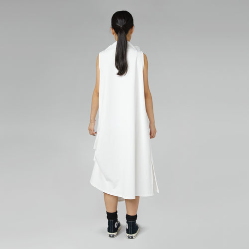 MILANO STITCH SLEEVELESS DRESS WHITE