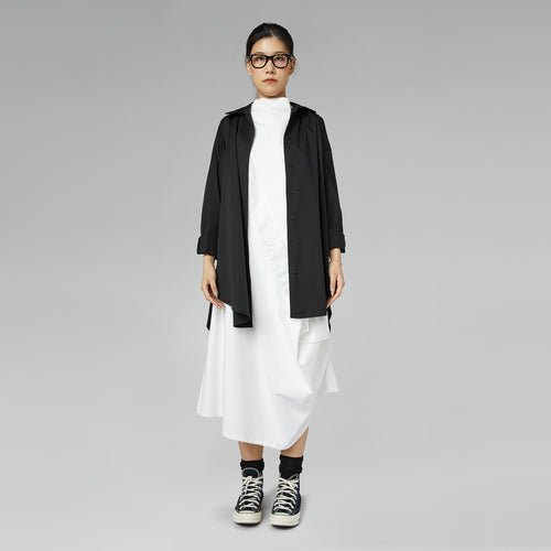 CAMICIA IN COTONE AMPIA E SVASATA