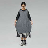 SUKIENKA BALONOWA Z ZEWNĘTRZNYMI PRZESZYCIAMI SZARA