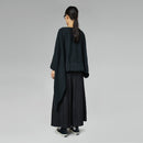 ASYMMETRIC BUBBLE SWEATSHIRT BLACK