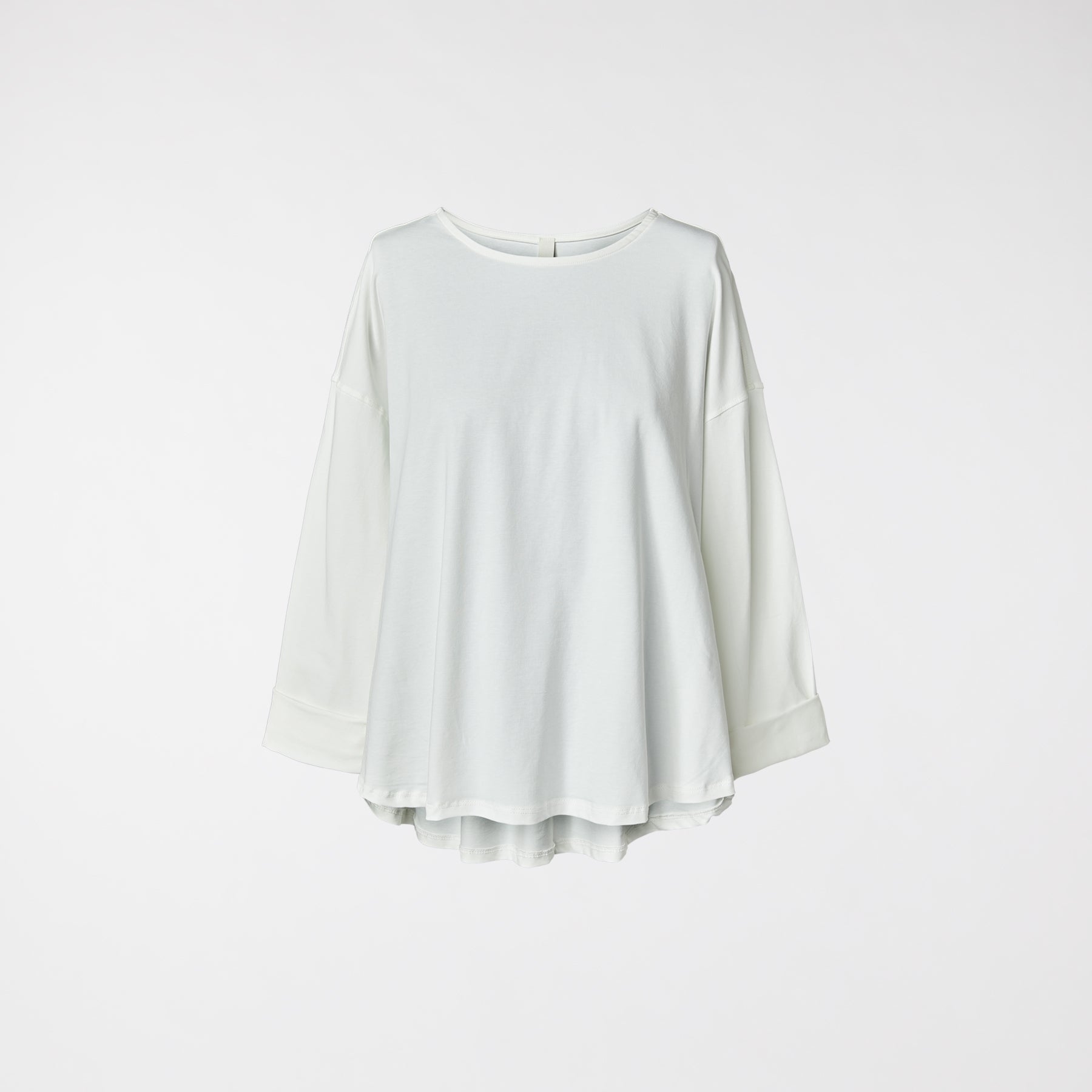 T-SHIRT CON PIEGHE SUL RETRO BIANCA