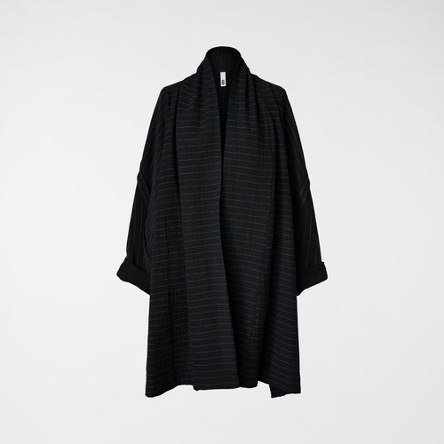 PŁASZCZ W PASKI Z GAZY