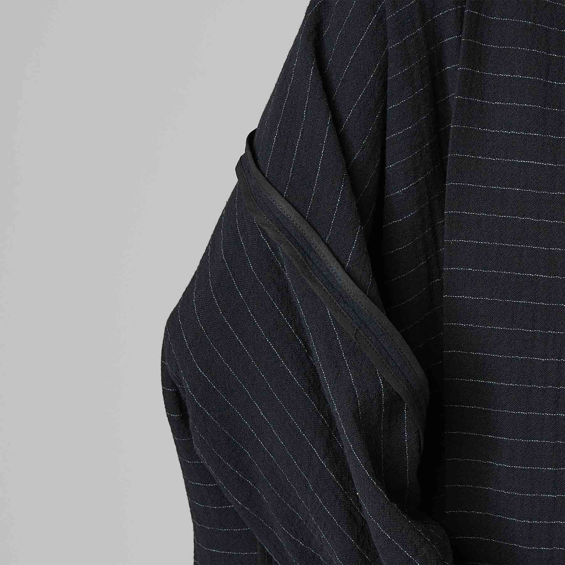 PŁASZCZ W PASKI Z GAZY