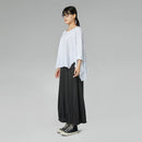 KOSZULKA BAWEŁNIANA Z ROZCIĘCIAMI PO BOKU BRĄZOWA