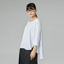 KOSZULKA BAWEŁNIANA Z ROZCIĘCIAMI PO BOKU BRĄZOWA