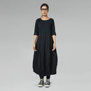 DŁUGA SUKIENKA W KSZTAŁCIE JAJKA CZARNA