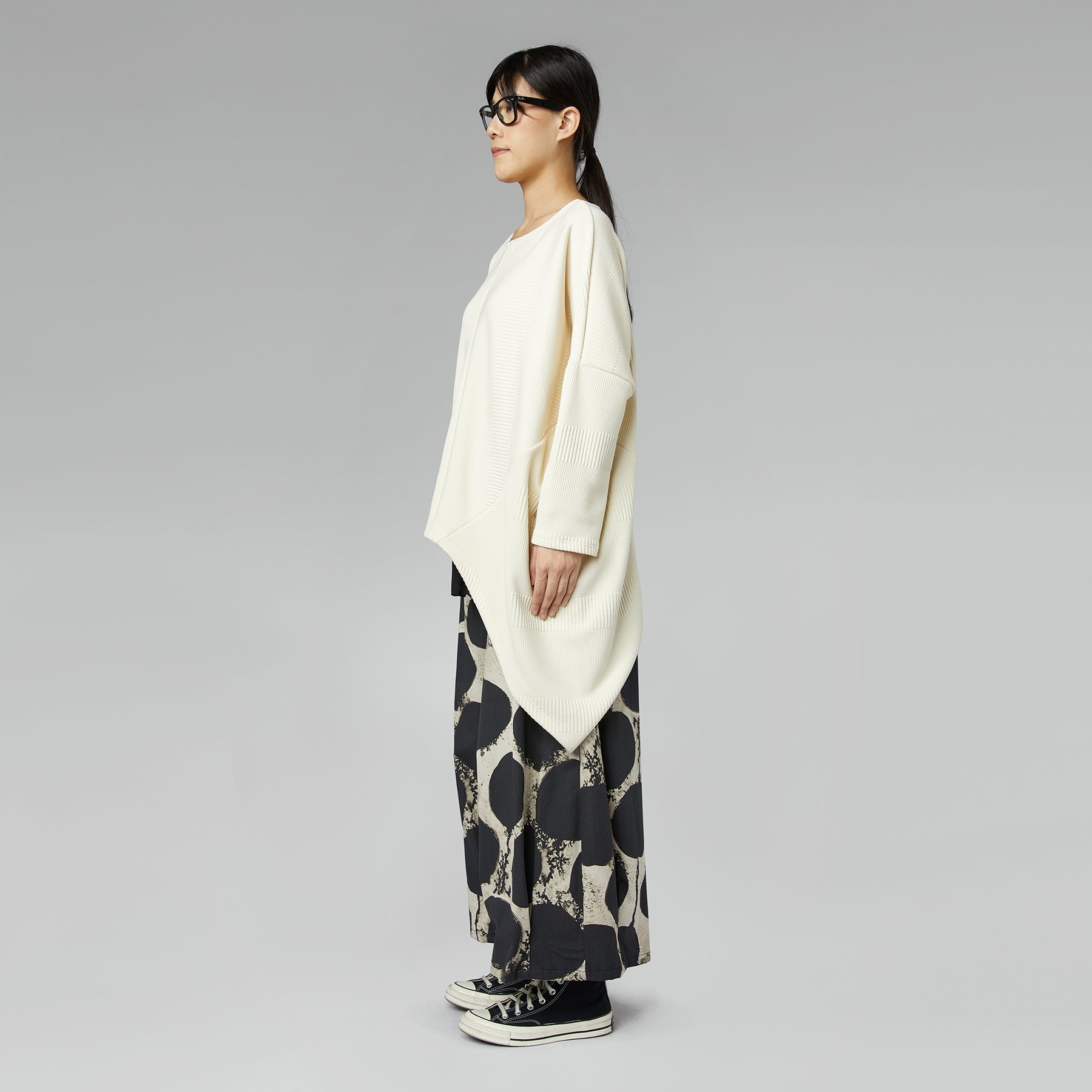 BIG POLKA DOT COTTON TROUSERS