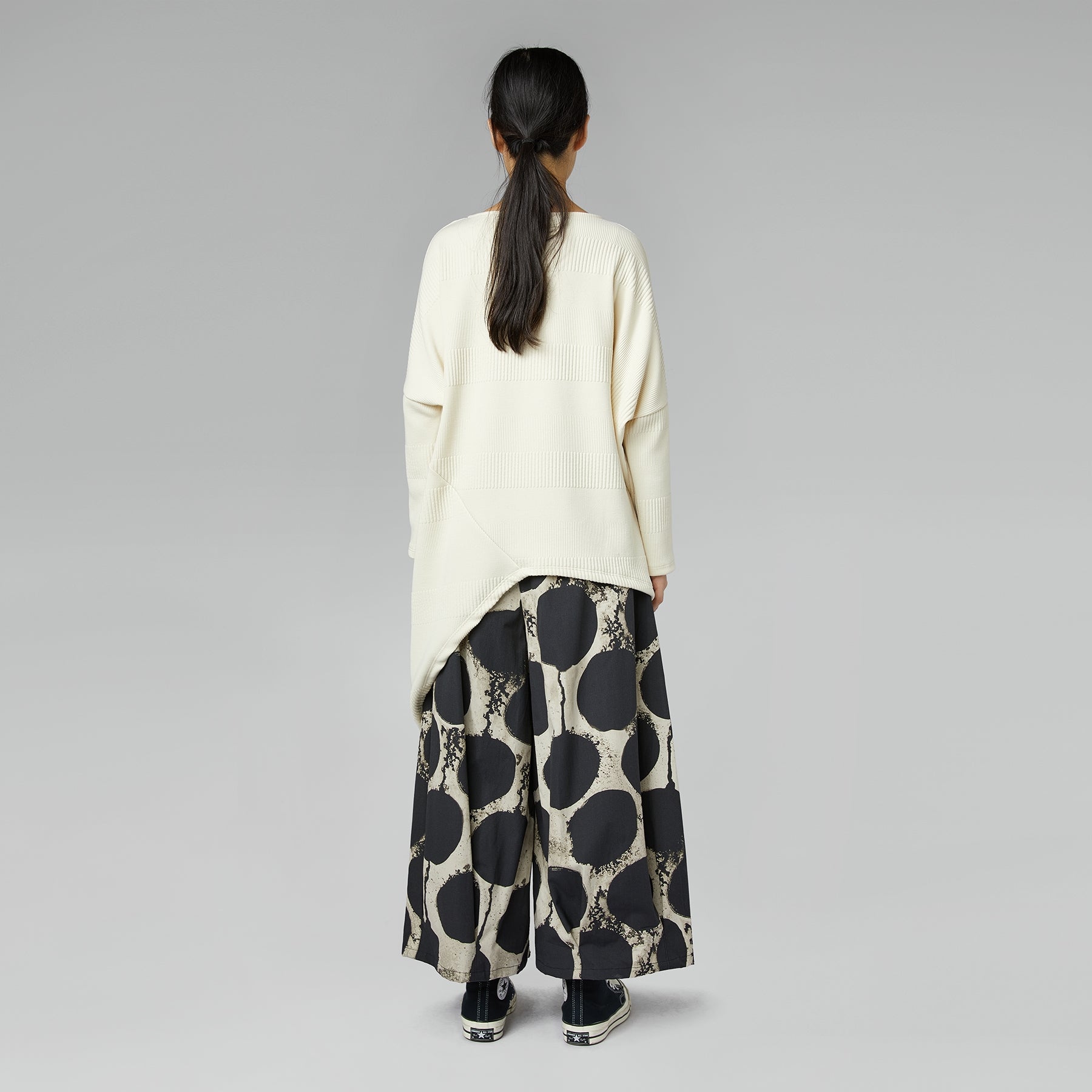 BIG POLKA DOT COTTON TROUSERS