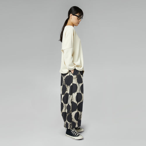 BIG POLKA DOT COTTON TROUSERS