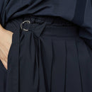 PANTALONI EFFETTO PAREO BLU