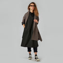 Spodnie z mieszanki wiskozy z zakładkami w kolorze szarym