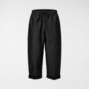 STRAIGHT TROUSERS IN COTTON BLEND BLACK