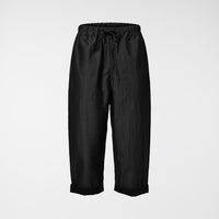 STRAIGHT TROUSERS IN COTTON BLEND BLACK