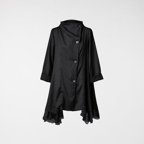 ELEGANT JACKET WITH TULLE