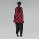 Spodnie z mieszanki wiskozy z zakładkami w kolorze szarym