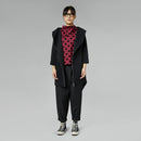 Spodnie z mieszanki wiskozy z zakładkami w kolorze szarym