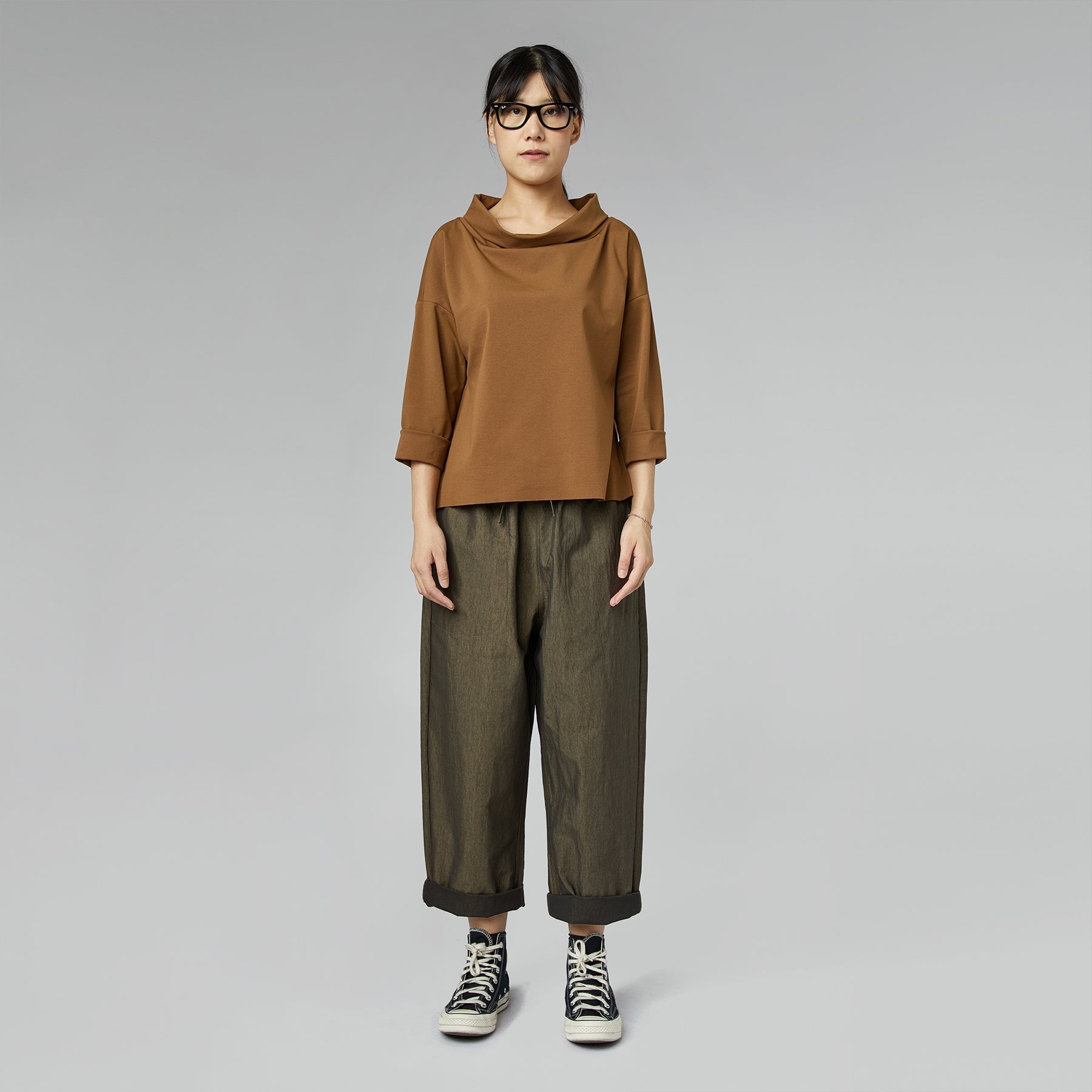 PULL À COL RETROUVÉ EN TISSU PUNTO MILANO