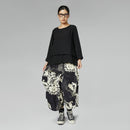 Spodnie bawełniane w prążki