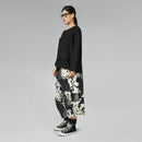 Spodnie bawełniane w prążki