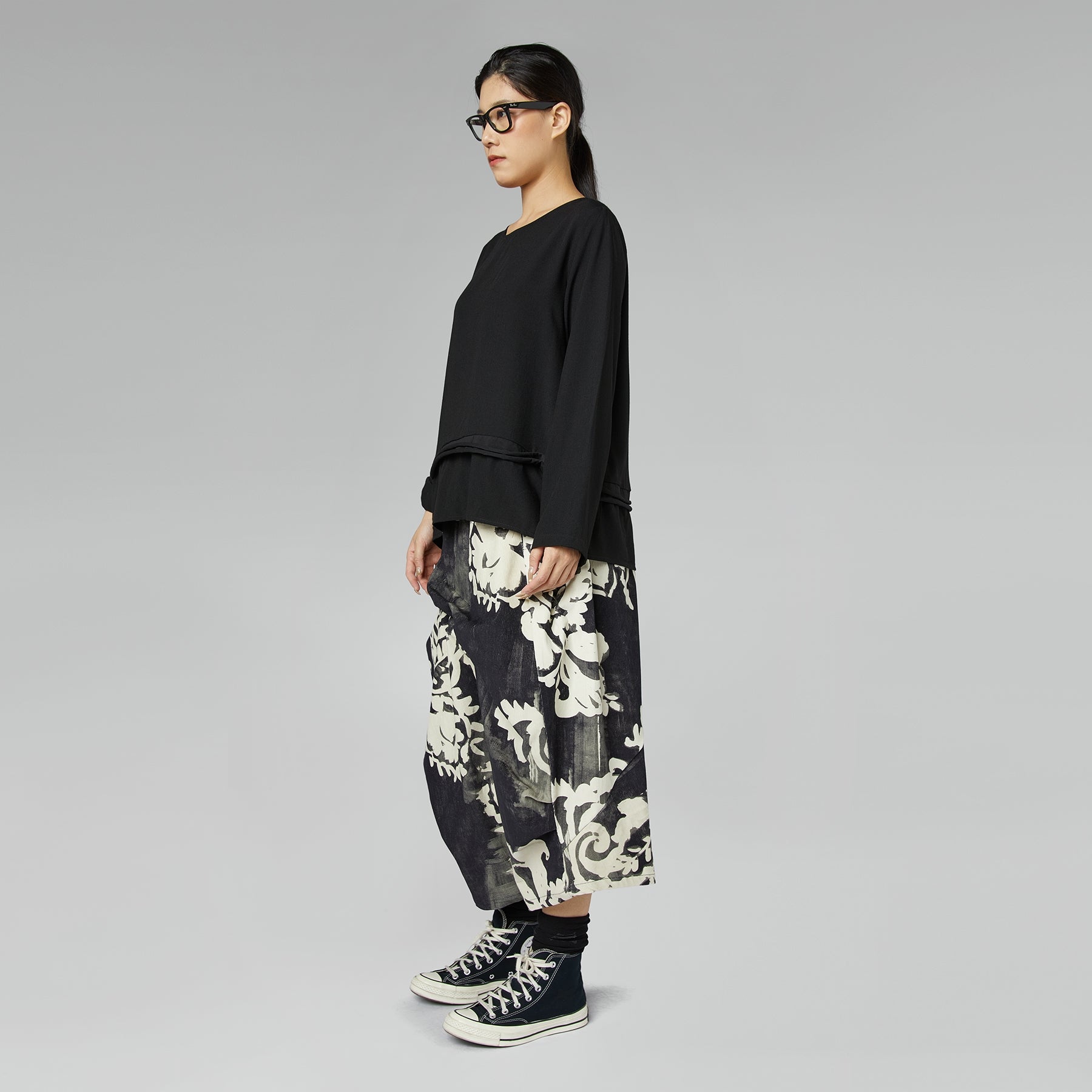 Spodnie bawełniane w prążki