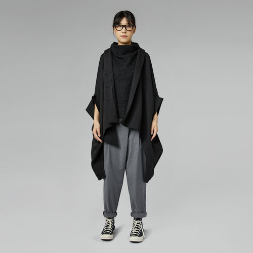 HIGH COLLAR BOUCLÉ WAISTCOAT