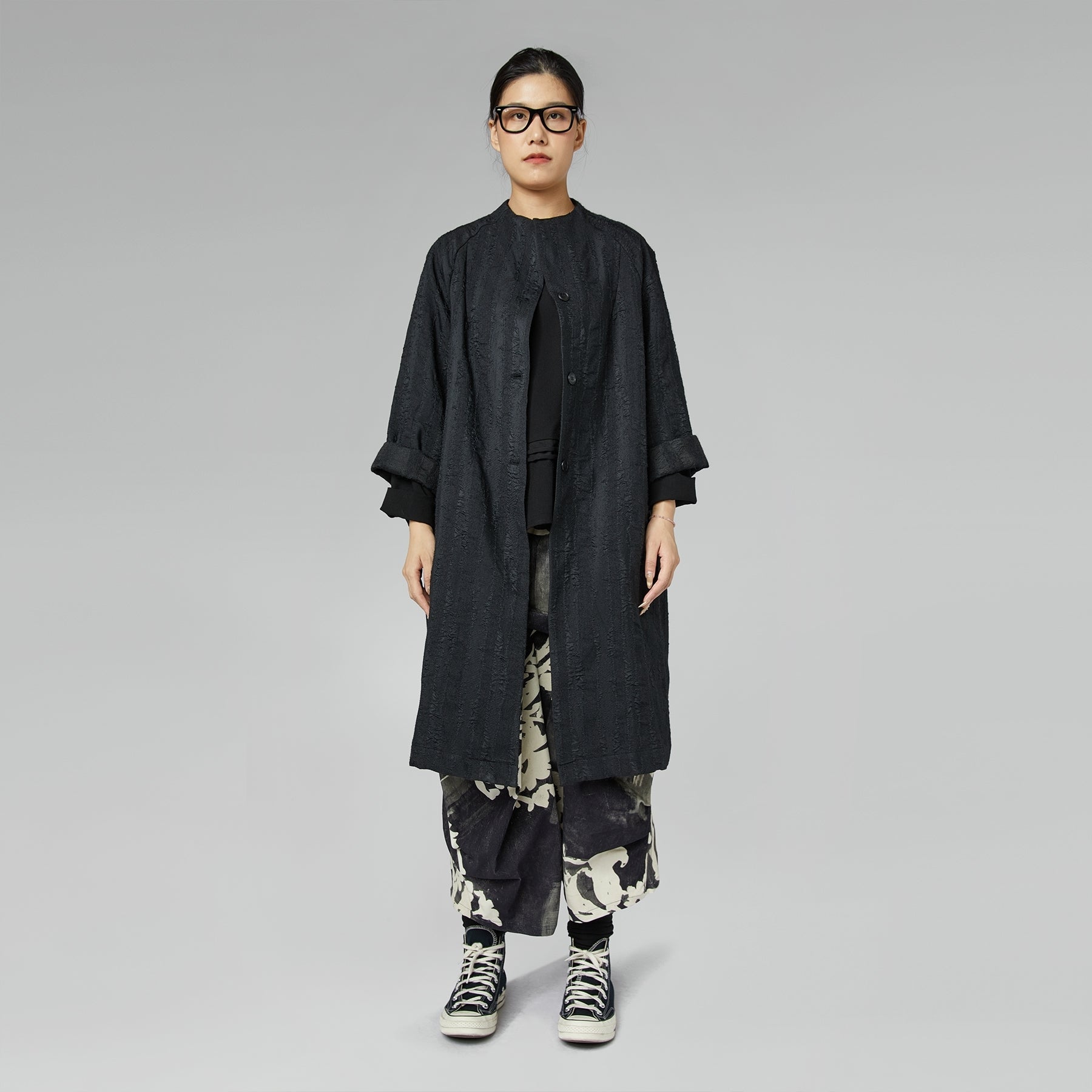 Spodnie bawełniane w prążki