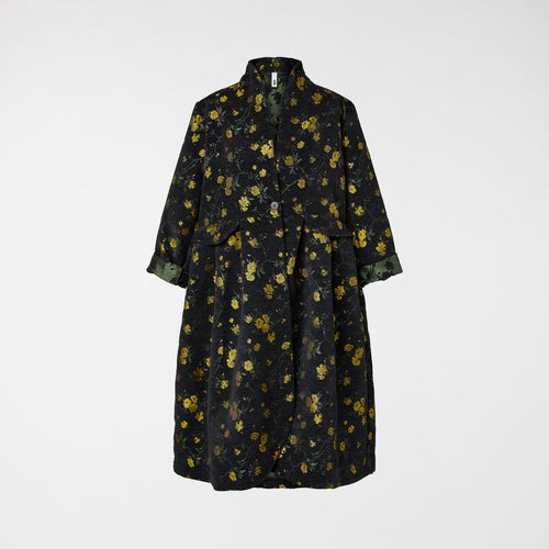 FLOWERED VELVET CARDIGAN